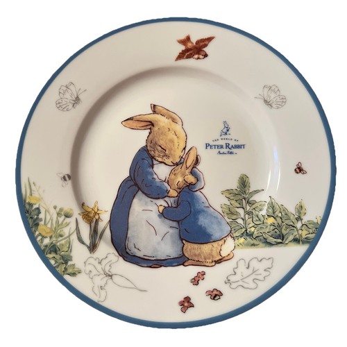 Beatrix Potter Peter Rabbit Easter Salad Side Plates 8in Porcelain Set of 4 New