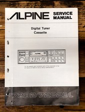 Alpine Model 7282 7282E 7282L Car Stereo  Ser...