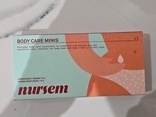 NURSEM Body Care Minis , Caring body cream & wash 75ml each New AB