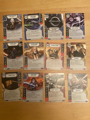 Star Wars Destiny: Lot Of 12 Legendary And Rare, Dice Included!