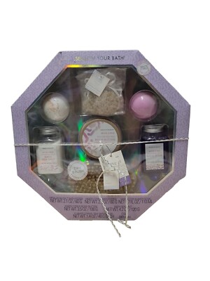 Easter Gift Set 8 pc Bath & Body Gift Set White Citrus Bath Bombs, Salts, Wash..