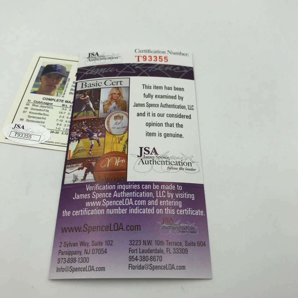 Rare Roy Halladay Pre Rookie Signed Arizona League Grand Canyon Rafters RC JSA - Image 4 of 4