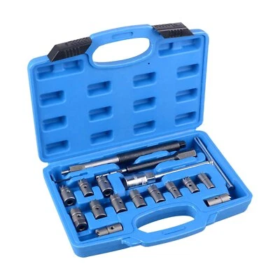 17pc Diesel Injector Seats Cutter Set Universal Tool Kit Set for BMW Ford