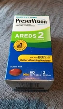 Bausch & Lomb PreserVision AB69790 Eye Vitamin 60  Ct. Exp (O3)