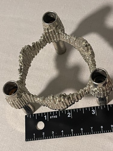 2 Stoffi Nagel Quist MCM BRUTALIST VARIOMASTER 3-FLAME Candleholders Modular - Picture 13 of 14