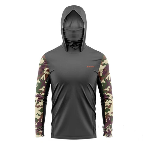 Men's SIMMS Sunscreen Upf 50+Long Sleeve UV resistant Fishing Suit New - Bild 15 von 37