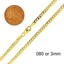 thumbnail 3 - 14k Gold over 925 Sterling Silver Curb Cuban Mens Women Chain Necklace All Sizes