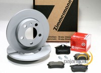 Zimmermann Bremsscheiben Ø 253 Mm + BremsbeläGe Hinten FüR Skoda Octavia III IV