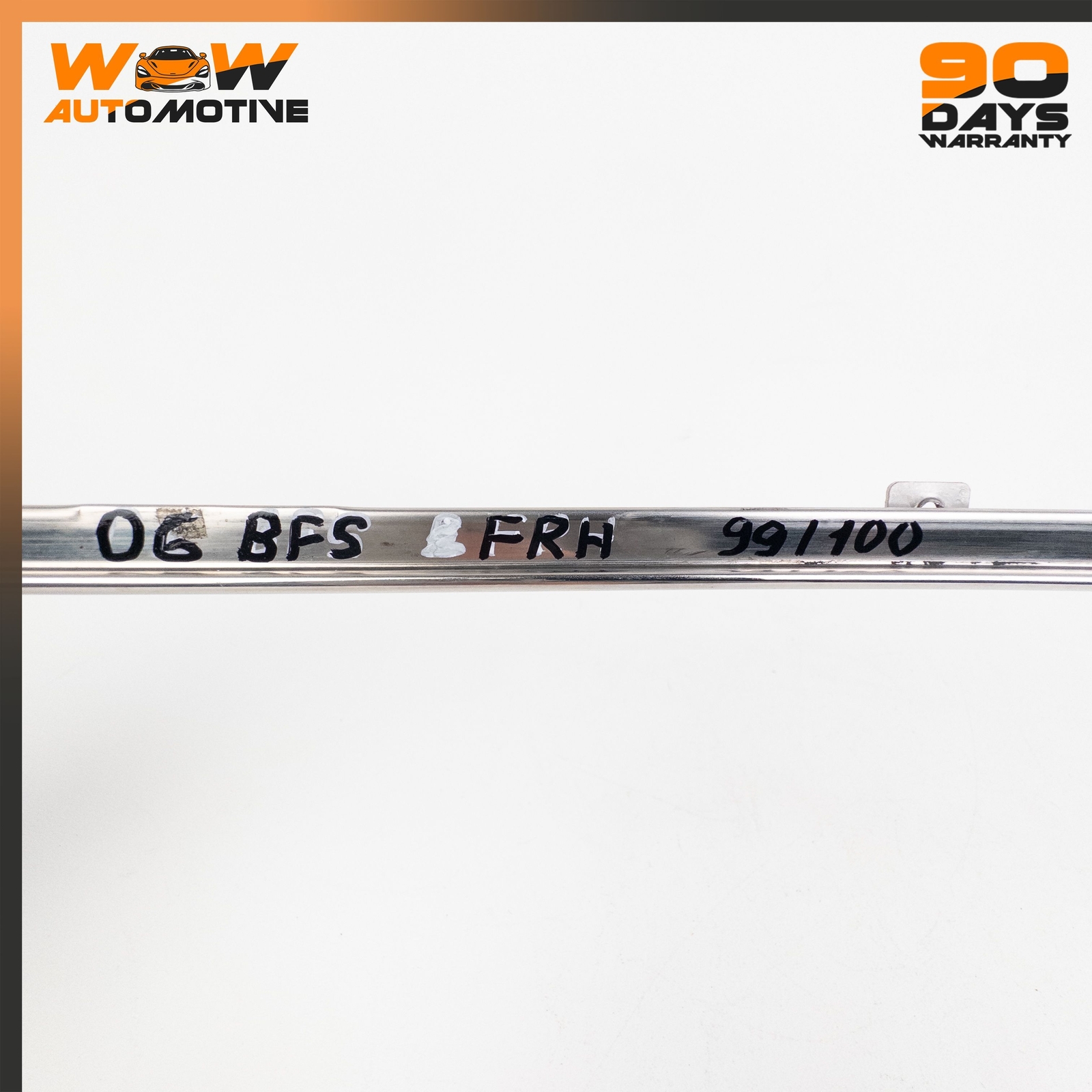 06-13 BENTLEY CONTINENTAL FLYING SPUR FRONT RIGHT DOOR MOLDING CHROME OEM