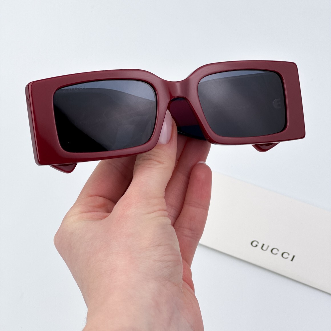 ?️ New Gucci GG1860S 003 Sunglasses - Burgundy/Blue/Red Frame GG1860S 003 Burgundy/Blue/Red/Grey main image 3