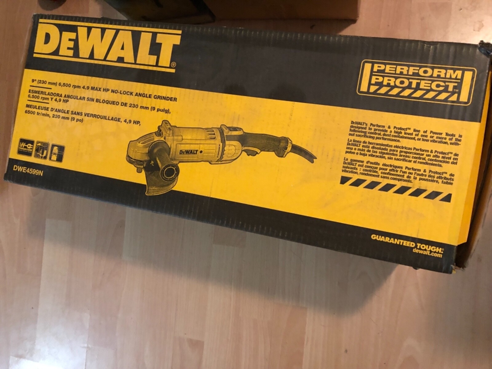 Dewalt 9 No Lock Angle Grinder 6500 Rpm 4 9 Hp Dwe4599n For Sale Online Ebay