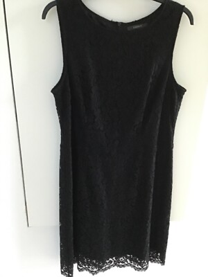 esprit little black dress etuikleid schwarz 42 spitze business festlich