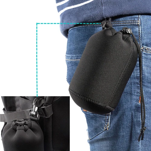 2x Neopren Wasserdicht Weiche DSLR Spiegelreflexkamera Objektiv Tasche Etui Schutzhülle - Bild 11 von 21