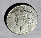1923 S Peace Silver Dollar; Authentic, It Passes The Ping Test