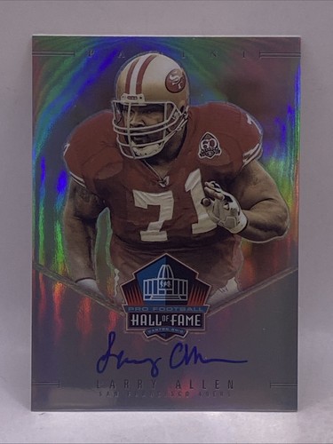 2023 Panini Hall Of Fame Silver Larry Allen 49ers HOF ON CARD AUTO #48/50 SP SSP