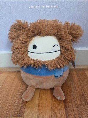 Original Squishmallows 7'' Benny The Brown Bigfoot Plush With Scarf Harvest