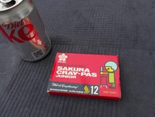Vintage 1970's SAKURA CRAY-PAS JUNIOR Oil Pastels Compliments Singapore Airlines