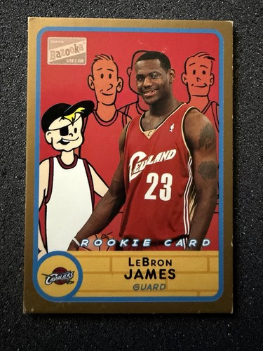 LeBron James [Gold] 2003 Bazooka card
