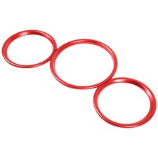 Fits 2016 Mazda Mx-5 Miata 3pcs Red Instrument Cluster Accent Trim Cover Ring Fits 2016 Mazda Mx-5 Miata 3pcs Red Instrument Cluster Accent Trim Cover Ring