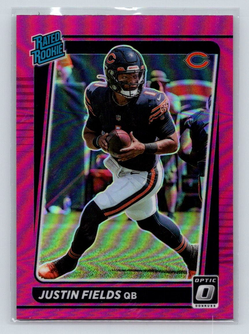 2021 Donruss Optic Justin Fields #204 Pink RC