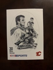 1986-87 Kraft Drawings Promo Card Mike Vernon Rc Rookie. rookie card picture