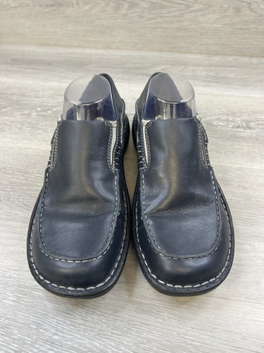 Merrell Tetra Moc Women's Black Leather Slip On Casual Loafers Shoes Size US 10 - Picture 2 of 10