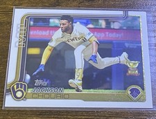 Jackson Chourio 2025 Topps Series 2 Rookie Cup #376 Milwaukee Brewers