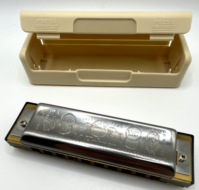 HOHNER Big River Harp Diatonic Harmonica Key of C 10-Hole w/ Case