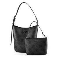 Guess Meridian Ii Schultertasche 30Cm #GUE-HWOS69_74040 (Coal Logo)