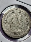 1841-0 SEATED LIBERTY DIME. GOOD CONDITION. SCARCE.