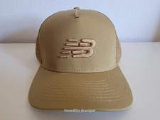 New Balance Sport Essentials Khaki Snapback  Adjustable Trucker Hat NWT