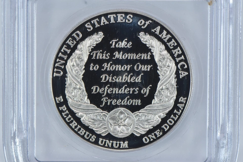 2010-W Disabled Veterans Commemorative Silver Dollar PR70 DCAM ICG *3000 - Image 4 of 4