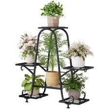 Plant Stand Indoor Outdoor Shelf Metal Holder Pot Rack Multiple Plants Stand ...