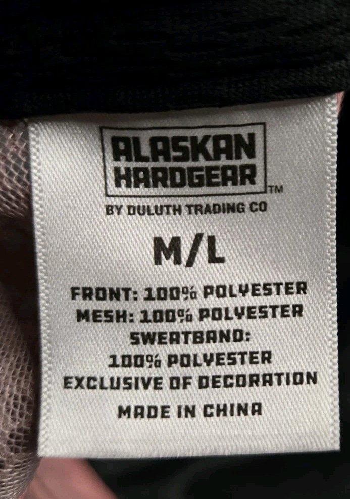 Alaskan Hardgear Duluth Trading Trucker Hat Gray Pink Mesh Snapback M/L image 3