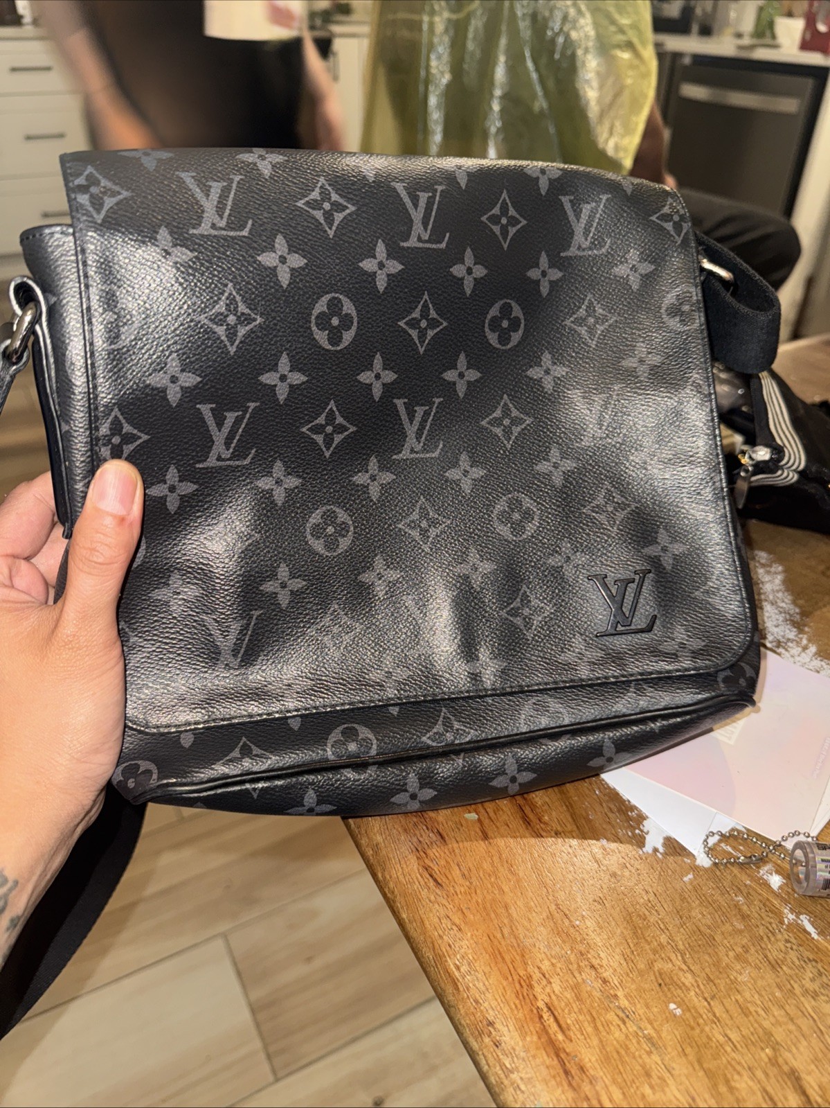 Louis Vuitton District PM Mens Leather Messenger Bag Stylish & Functional