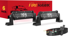 35,000LM LED Light Bar 6" 2PCS - Off-Road Spot Flood Combo, IP68 Waterproof