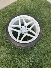 Kansei K15W Astro 19x9.5 5x120 +22mm White Wheel Rim 19" Inch