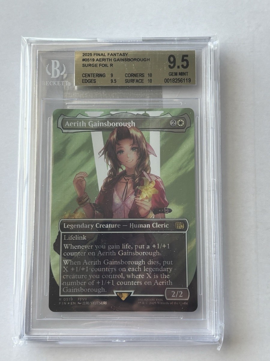 MTG エアリスAerith Gainsborough Surge FOIL Aerith Gainsborough (Borderless) (Surge Foil) Final Fantasy