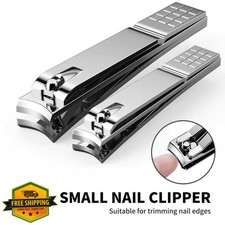 Nail Clippers Set Toenail Fingernail Cutters Stainless Steel Anti-Slip