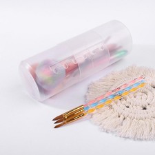 Porta pennelli per trucco Porta matite cosmetiche con coperchio Porta penne