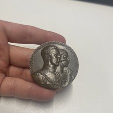 1930 UMBERTO II° DI SAVOIA MARIA JOSÉ DEL BELGIO MATRIMONIO MEDAGLIA CELEBRATIVA