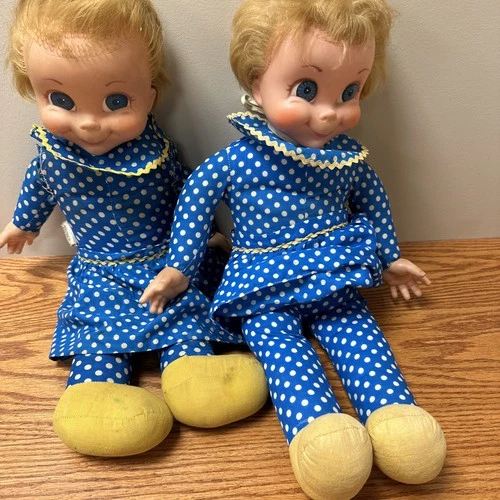 Mrs. Beasley Doll 20” Pull String Not Talking Vintage 1967 Mattel Apron LOT OF 2