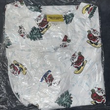 Fashion Scrubs Top. Santa Themed. Size Med. New
