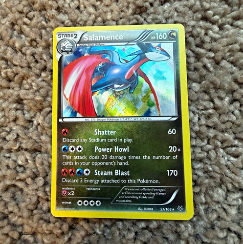 Salamence 57/108 Roaring Skies Holo Rare Stage 2 160 HP English 2015