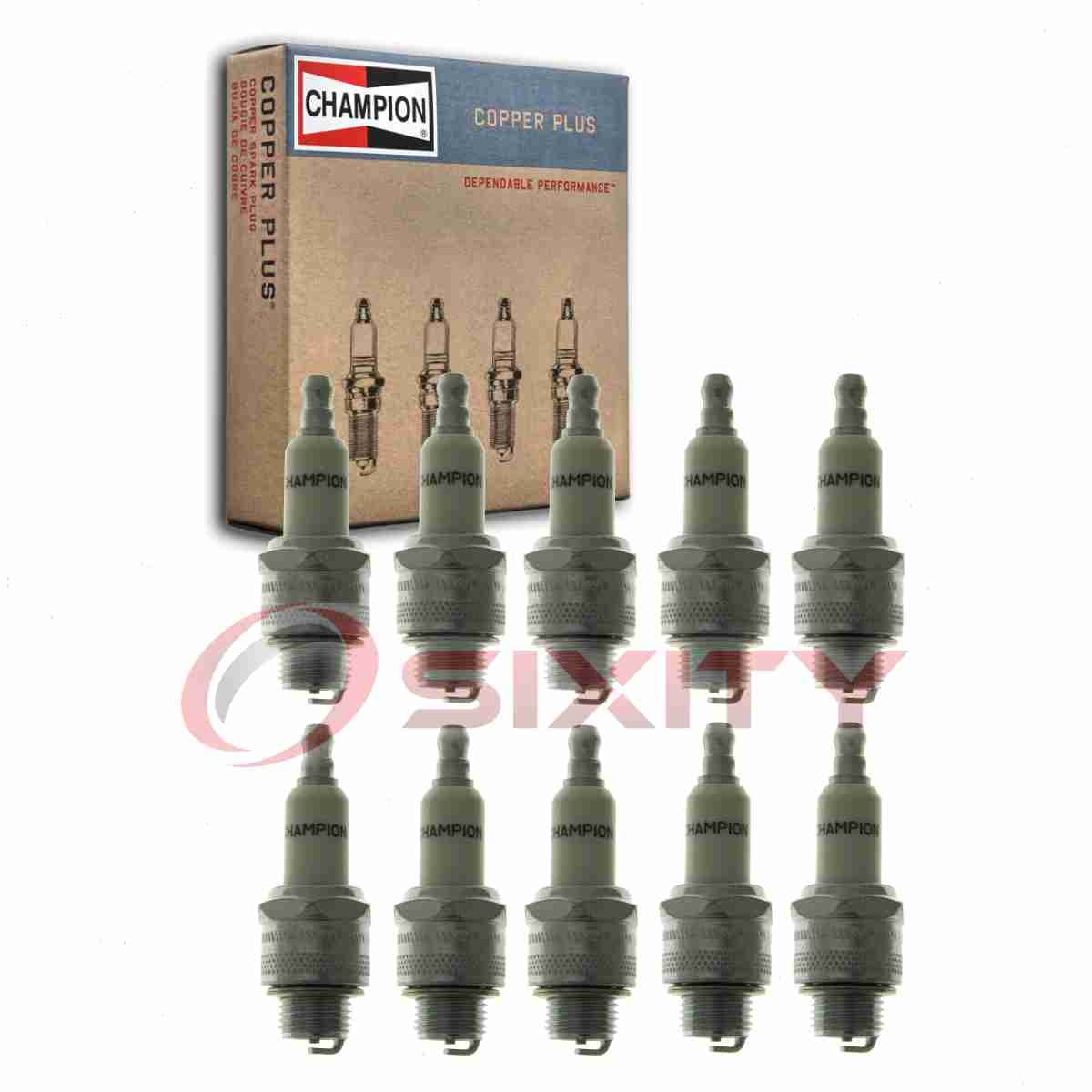10 pc Champion Copper Plus 845 Spark Plugs for LM46 J17LM GL4 CS42 CS4 B4LMY tc