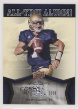 2013 Upper Deck University of Notre Dame All-Time Alumni Jimmy Clausen 0l1