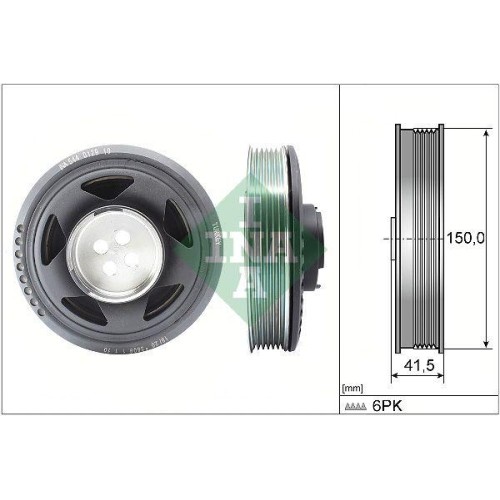 Riemenscheibe Kurbelwelle Schaeffler Ina 544 0129 10 FüR Bmw Mini-image