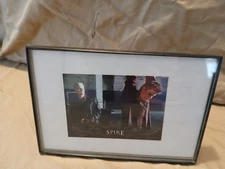 BUFFY THE VAMPIRE SLAYER ANGEL AND SPIKE CARD - FRAMED