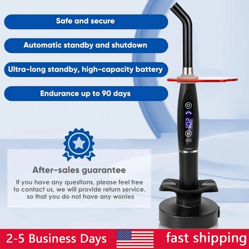 Dental Wireless Cordless Curing Light Resin Cure LED Lamp USA STOCK - Picture 7 of 36