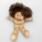 Cabbage Patch Kids 14" Cornsilk Brunette Hair Girl Blue Eyes VTG Doll - As Is X2